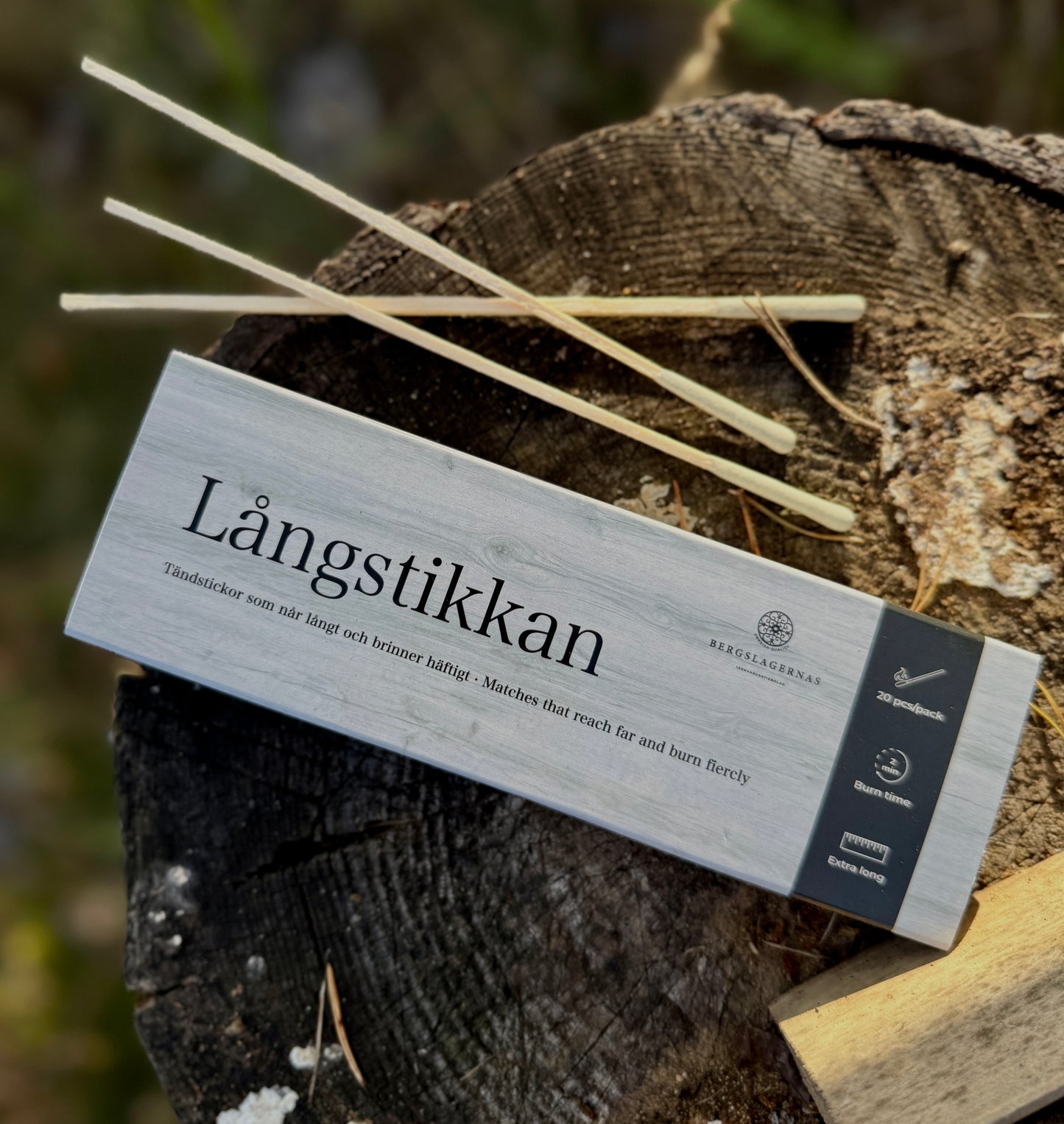 Långstikkan – tändstickor som når långt och brinner häftigt