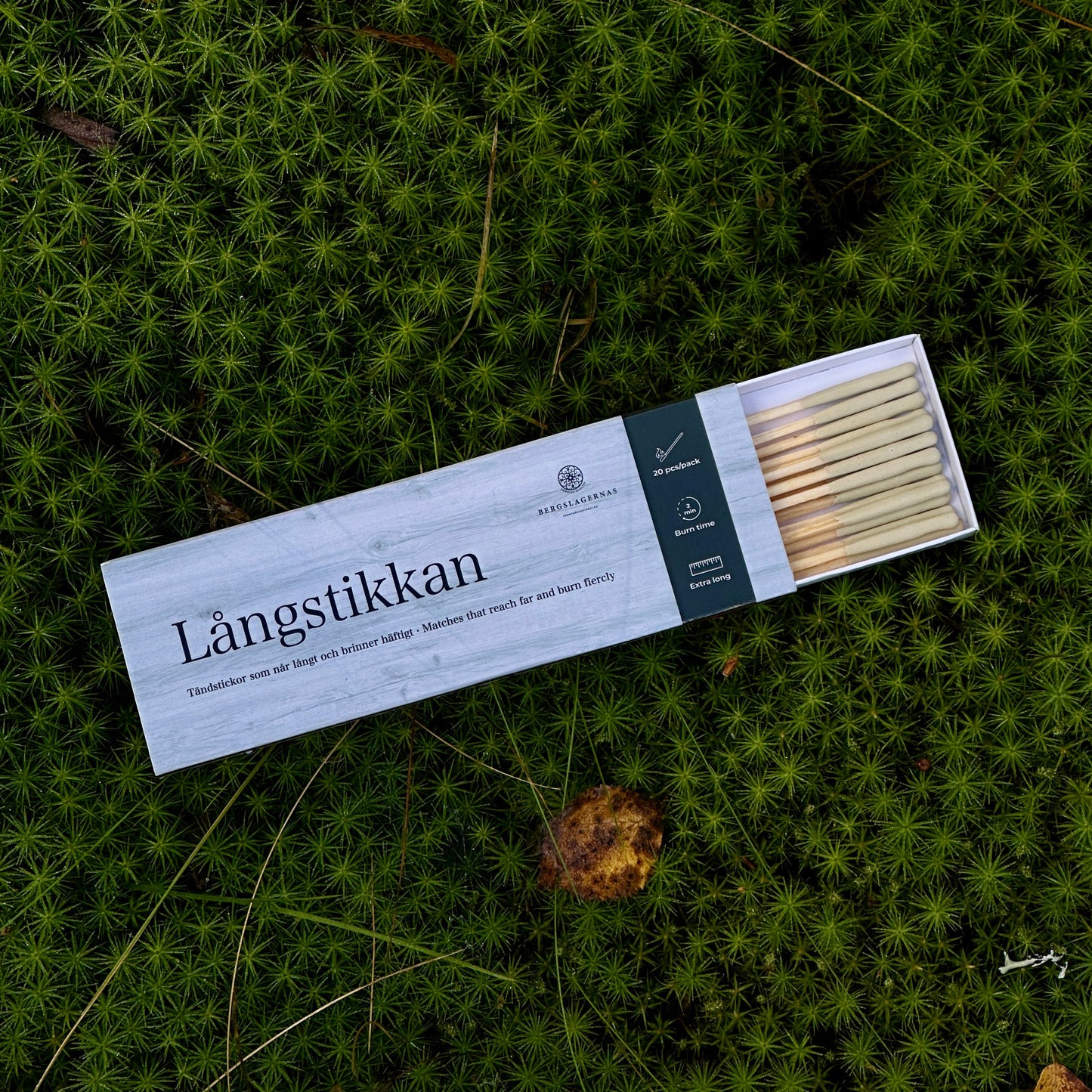 Långstikkan – Streichhölzer, die weit reichen und kräftig brennen