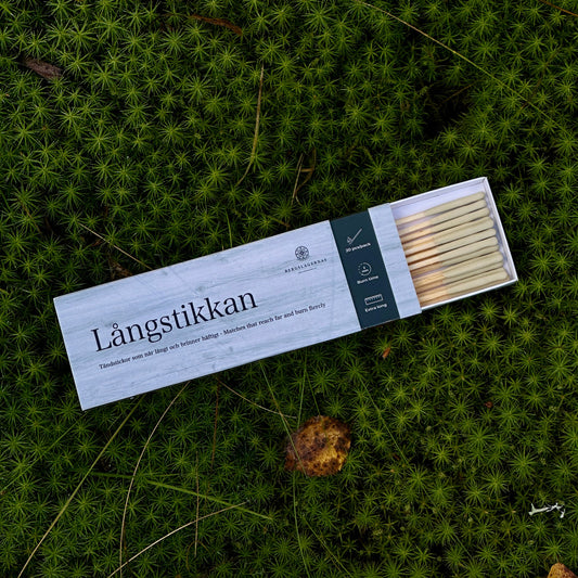 Långstikkan - matches that reach far and burn fiercly  