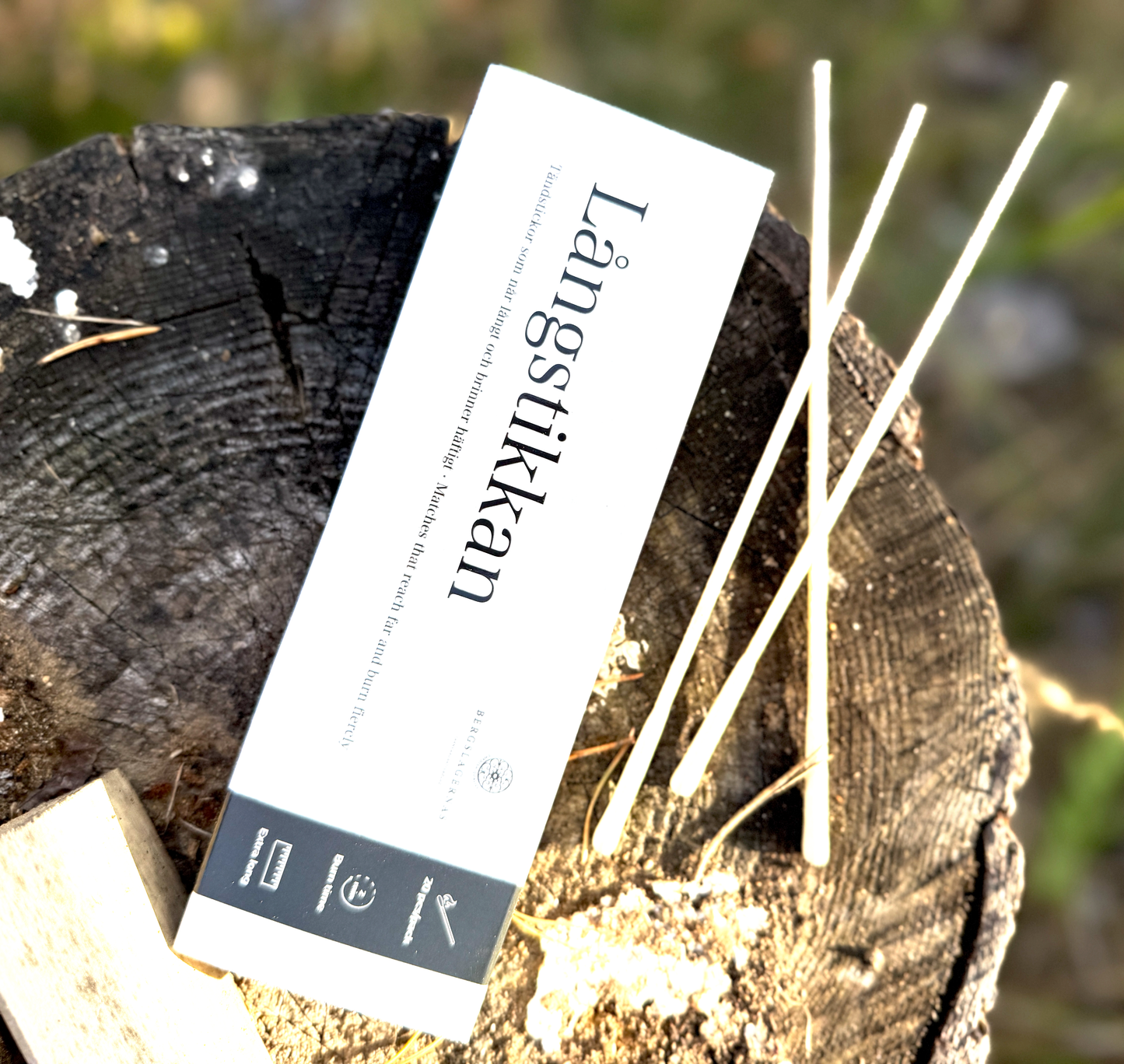 Långstikkan - matches that reach far and burn fiercly  